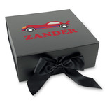 Race Car Gift Box with Magnetic Lid - Black (Personalized)