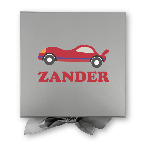 Race Car Gift Boxes with Magnetic Lid - Silver - Approval