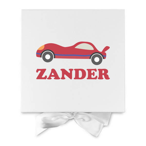 Race Car Gift Boxes with Magnetic Lid - White - Approval