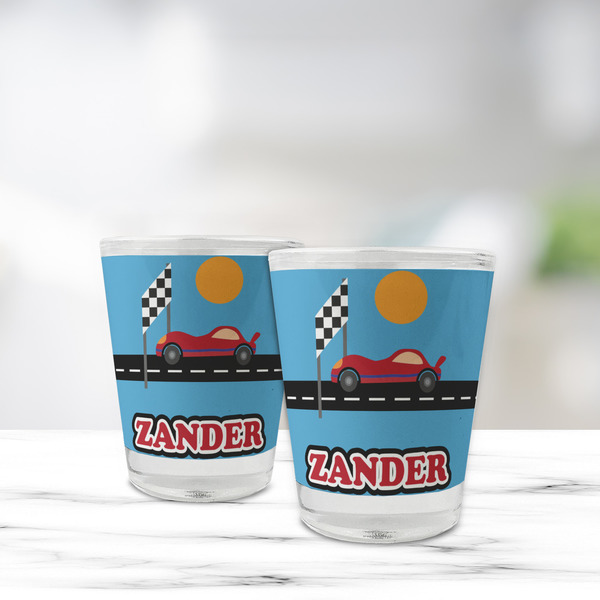 Race Car Glass Shot Glass - Standard - LIFESTYLE
