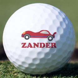 Race Car Golf Balls - Non-Branded - Set of 3 (Personalized)