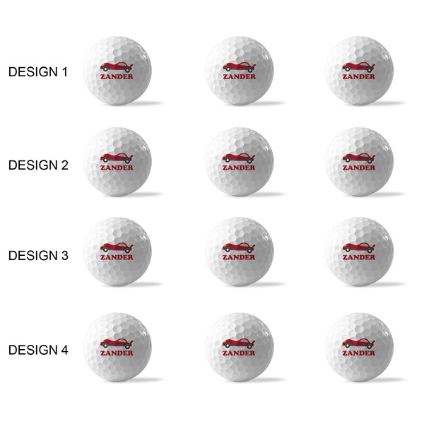 Race Car Golf Balls - Generic - Set of 12 - APPROVAL