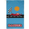 Race Car Golf Towel - Poly-Cotton Blend - Small w/ Name or Text
