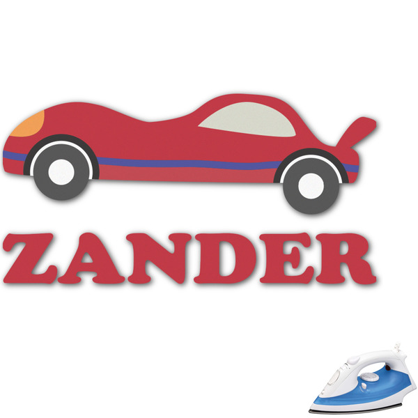 Custom Race Car Graphic Iron On Transfer - Up to 15"x15" (Personalized)