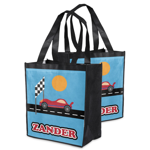 Race Car Grocery Bag - MAIN