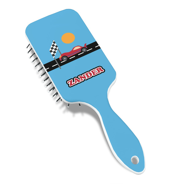 Race Car Hair Brush - Angle View