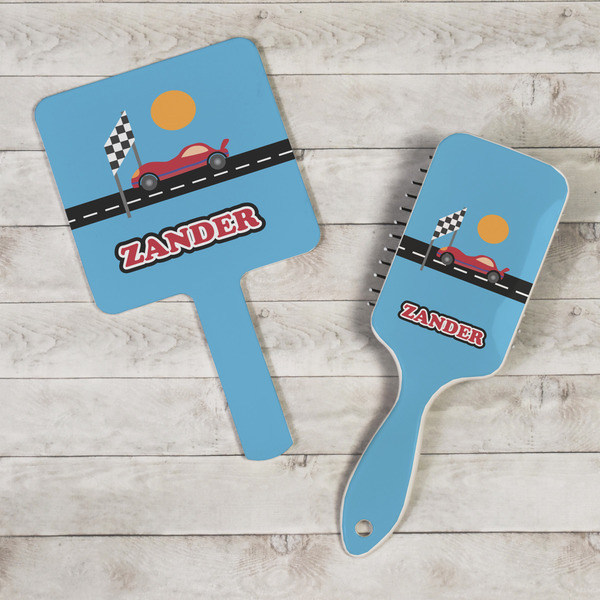 Race Car Hand Mirrors - In Context