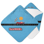 Race Car Hooded Baby Towel (Personalized)