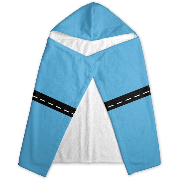 Race Car Hooded Towel - Folded