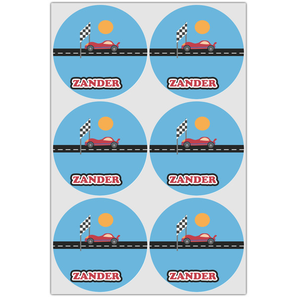 Race Car Icing Circle - Large - Set of 6