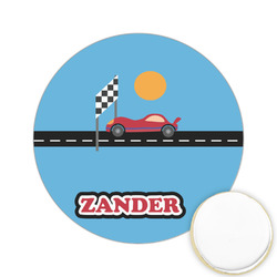 Race Car Printed Cookie Topper - 2.15" (Personalized)