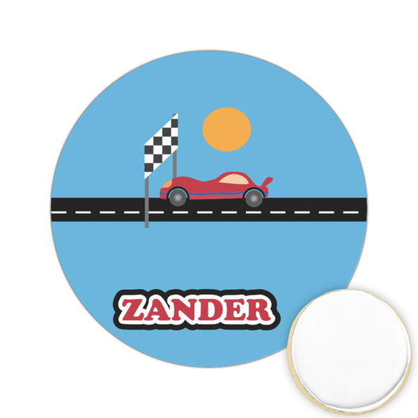 Custom Race Car Printed Cookie Topper - 2.15" (Personalized)