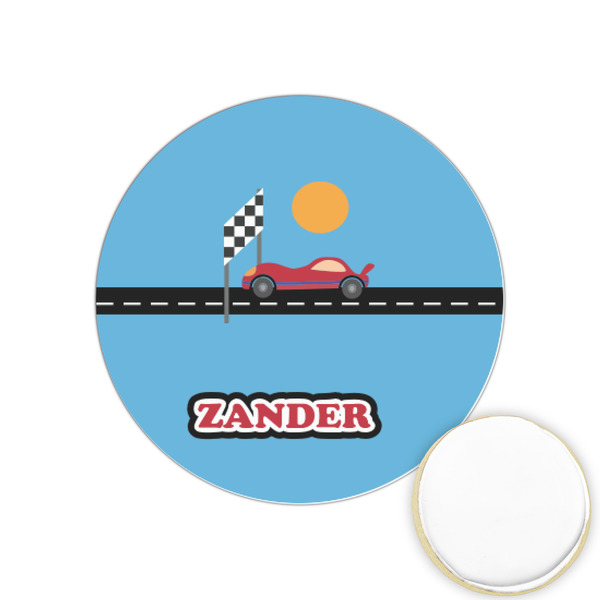 Custom Race Car Printed Cookie Topper - 1.25" (Personalized)