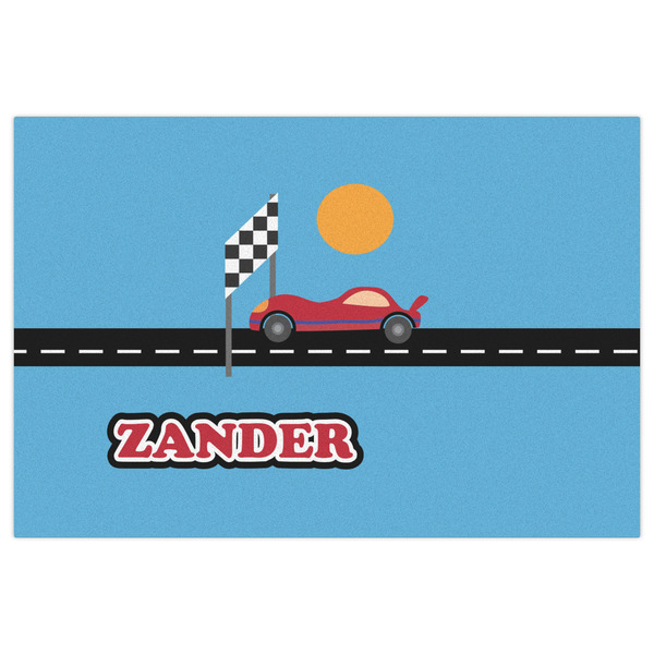Race Car Indoor / Outdoor Rug - 2'x3' - Front Flat