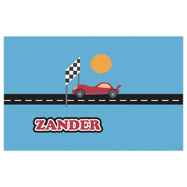 Race Car Indoor / Outdoor Rug - 5'x8' - Front Flat