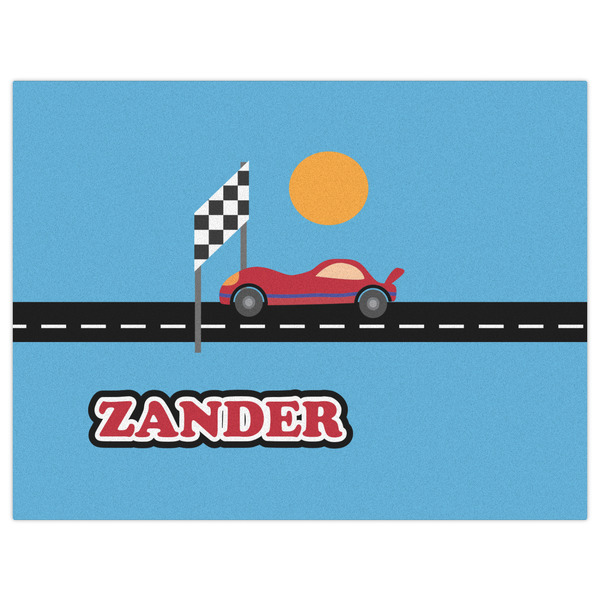 Race Car Indoor / Outdoor Rug - 6'x8' - Front Flat