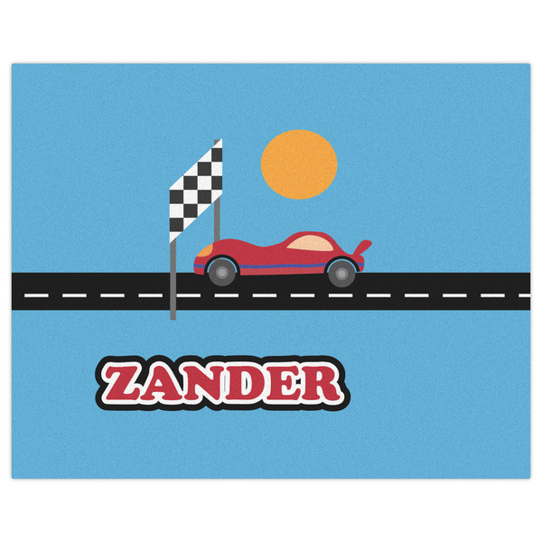 Race Car Indoor / Outdoor Rug - 8'x10' - Front Flat