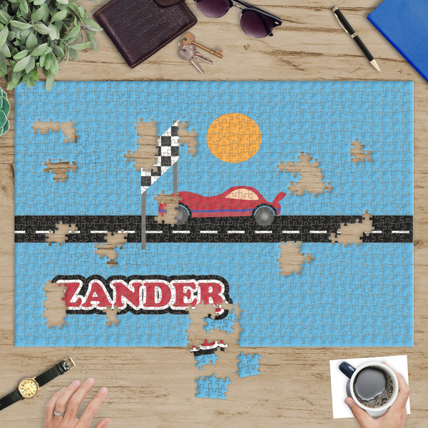 Race Car Jigsaw Puzzle 1014 Piece - In Context