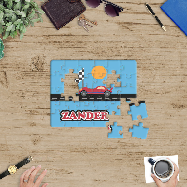 Race Car Jigsaw Puzzle 30 Piece - In Context