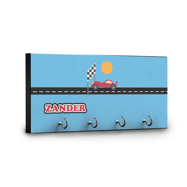 Race Car Key Hanger - Front View with Hooks
