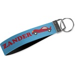 Race Car Webbing Keychain Fob - Large (Personalized)