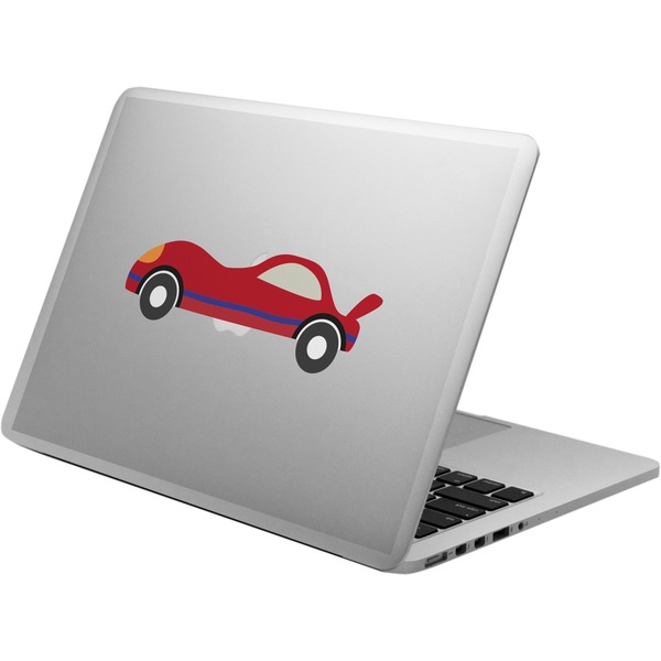Custom Race Car Laptop Decal