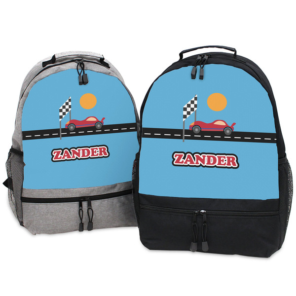 Race Car Large Backpacks - Both