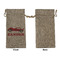 Race Car Large Burlap Gift Bags - Front Approval