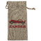 Race Car Large Burlap Gift Bag - Front (Personalized)