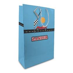 Race Car Large Gift Bag (Personalized)