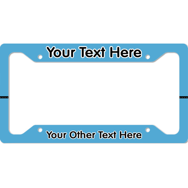 Custom Race Car License Plate Frame - Style A (Personalized)