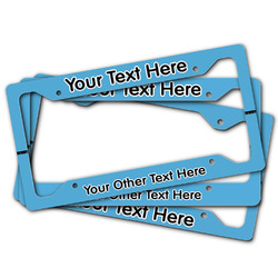Race Car License Plate Frame (Personalized)