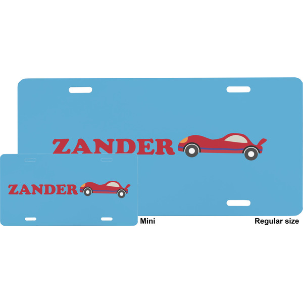 Race Car License Plate (Sizes)