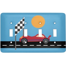 Race Car Light Switch Cover (4 Toggle Plate)