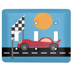 Race Car Light Switch Cover (3 Toggle Plate)