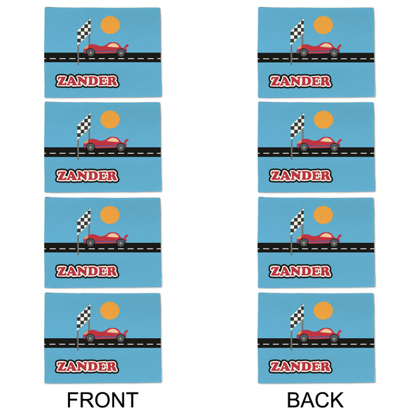 Race Car Linen Placemat - APPROVAL Set of 4 (double sided)