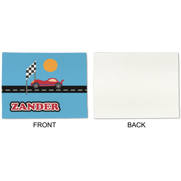 Race Car Linen Placemat - APPROVAL Single (single sided)