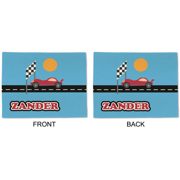 Race Car Linen Placemat - APPROVAL (double sided)