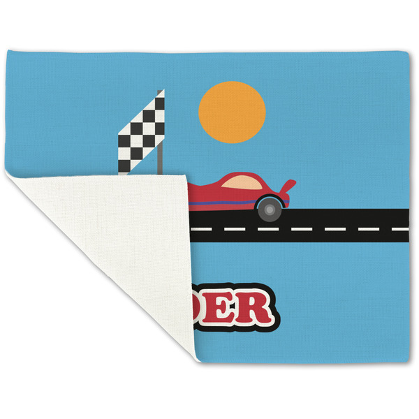 Race Car Linen Placemat - Folded Corner (single side)