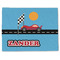 Race Car Single-Sided Linen Placemat - Single w/ Name or Text