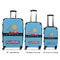 Race Car Luggage Bags all sizes - With Handle