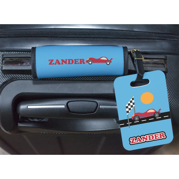Race Car Luggage Wrap & Tag