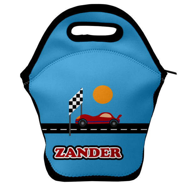 Custom Race Car Lunch Bag w/ Name or Text