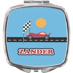 Race Car Compact Makeup Mirror (Personalized)