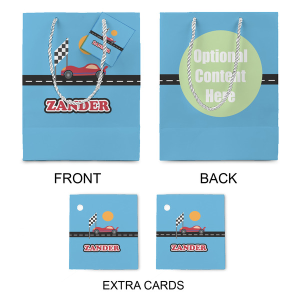 Race Car Medium Gift Bag - Approval