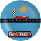 Race Car Melamine Salad Plate - 8" (Personalized)