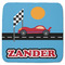 Race Car Memory Foam Bath Mat - 48"x48" (Personalized)