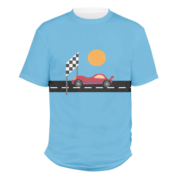 Custom Race Car Men's Crew T-Shirt - Small