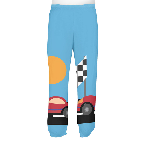 Race Car Men's Pjs Back - on model