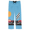 Race Car Mens Pajama Pants - Flat